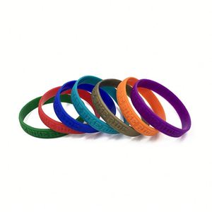 Bracelet en silicone personnalisé avec logo en relief ou en creux, bracelet en caoutchouc personnalisé pour Halloween, Noël, fête, cadeau - Product Image 5