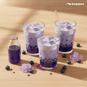 Sirop concentré aromatisé à la myrtille certifié Halal de Taïwan, bouteille de 5 kg, ingrédients pour bubble tea - Product Image 5