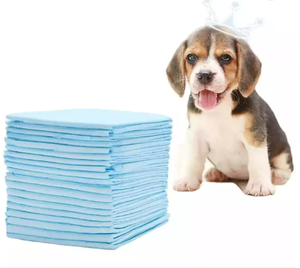 Tapis d'entraînement pour chiots jetable bleu, vente en gros en vrac, support OEM, anti-fuite, respirant, haute performance, pour animaux de compagnie, fourni directement par l'usine - Product Image 5
