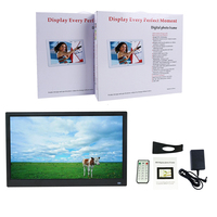 Nuevo Marco de Fotos Digital de 21.5 Pulgadas IPS 1080p HD para Reproducción de Video, Música y Fotos con Control Remoto, USB y SD para la Familia