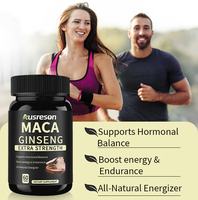 Ausreson OEM Comprimés de Maca et de Ginseng pour Améliorer l'Immunité, Complément Alimentaire de Santé