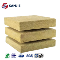 Vente en gros usine : Panneau de laine de roche de basalte, carré, moderne, 80 kg/m³, 50 mm, 100 mm, isolation murale extérieure, ignifuge