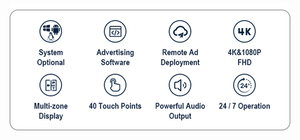 Fcc Rohs Certificated Interactive Indoor Touch Screen 2k/4k <strong>Lcd</strong> Digital Advertising Signage Player <strong>Android</strong>/Windows OS IPS Panel - Product Image 5