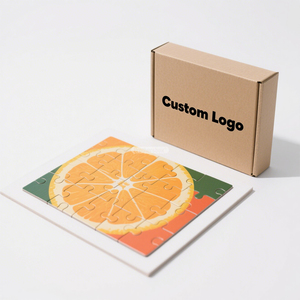 Bán buôn Cá nhân hoá biểu tượng tùy chỉnh gia đình Kid giấy ghép hình câu đố sang trọng trò chơi ghép hình câu đố với hộp - Product Image 3