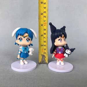 Set de 6 Figuras Sorpresa Estilo Sailor Moon Q con Chibiusa y Todos los Sailor Scouts en Pose Sentada con Uniformes para Regalo - Product Image 5