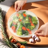 100 pièces de film d'emballage alimentaire jetable pour réfrigérateur, pour salades, bols, couvercles, cuisine, fruits