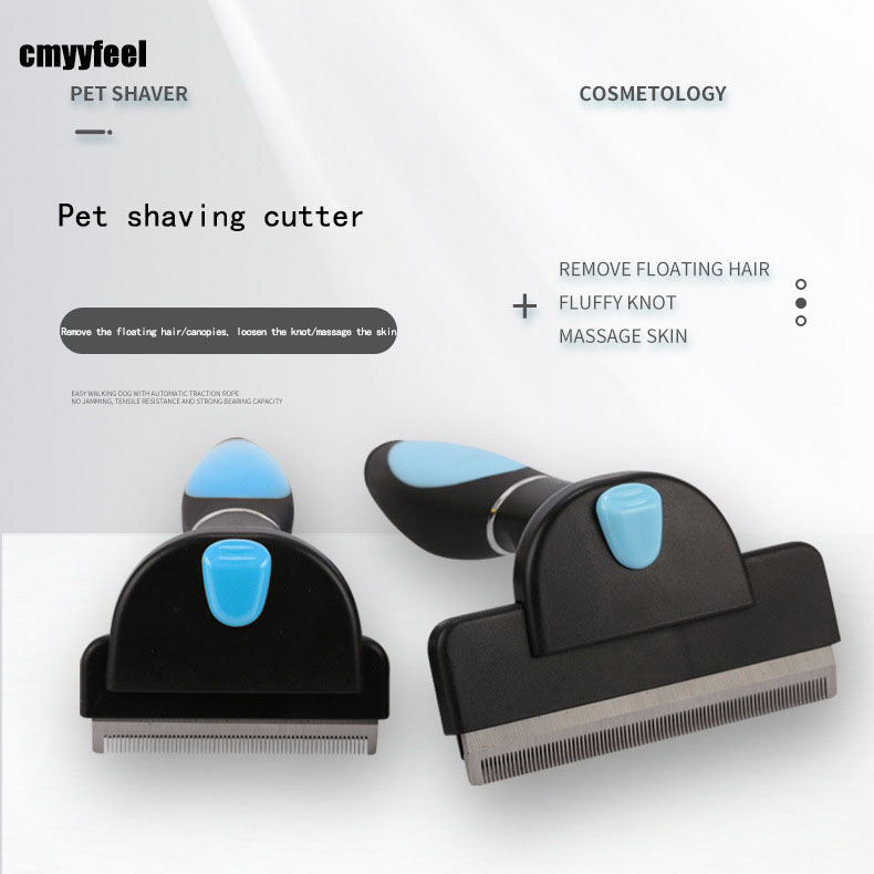 Расческа для удаления шерсти домашних животных, щетка для уходовой чистки, из нержавеющей стали