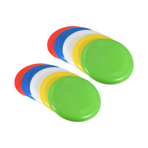 โรงงานขายส่ง จานร่อนพลาสติก PE แบบวงกลม พิมพ์โลโก้ได้ตามสั่ง สำหรับสัตว์เลี้ยง สุนัข เล่นกอล์ฟ หรือเล่นฟริสบี - Product Image 1