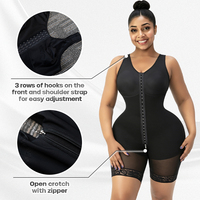 Vêtement de compression colombien ajustable à 3 crochets pour post-opératoire, remodelant, pour chirurgie, courbes et BBL, Fajas Colombianas, Stage 2