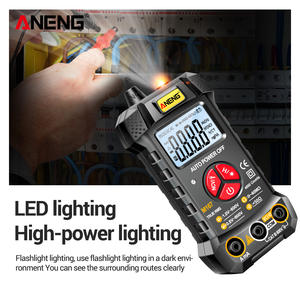 Multímetro Digital Mini ANENG M167, Testador Automático, Multímetro True RMS, Medidor de Transistor, NCV, Data Hold, 4000 Contagens, Lanterna - Product Image 2