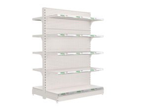 Étagères de supermarché haut de gamme finition or, présentoir métallique décoratif pour articles de luxe de grande valeur - Product Image 3