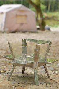 Barbecue portable, foyer, poêle à bois de camping avec vitre de visualisation pour abri, <span class=keywords><strong>chasse</strong></span>, cuisine en plein air, barbecue et chauffage - Product Image 3