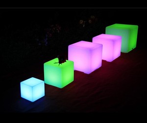 Bán buôn hiện đại LED <span class=keywords><strong>Cube</strong></span> ghế điều khiển từ xa Màu ánh sáng lên đồ nội thất cho Đảng Home Bar khách sạn-Vật liệu nhựa - Product Image 2