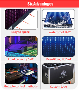 Pista de Baile LED a Todo Color 2026, la Mejor Opción, Luces LED RGB en Forma de Anillo, Pista de Baile Magnética para Bodas - Product Image 3
