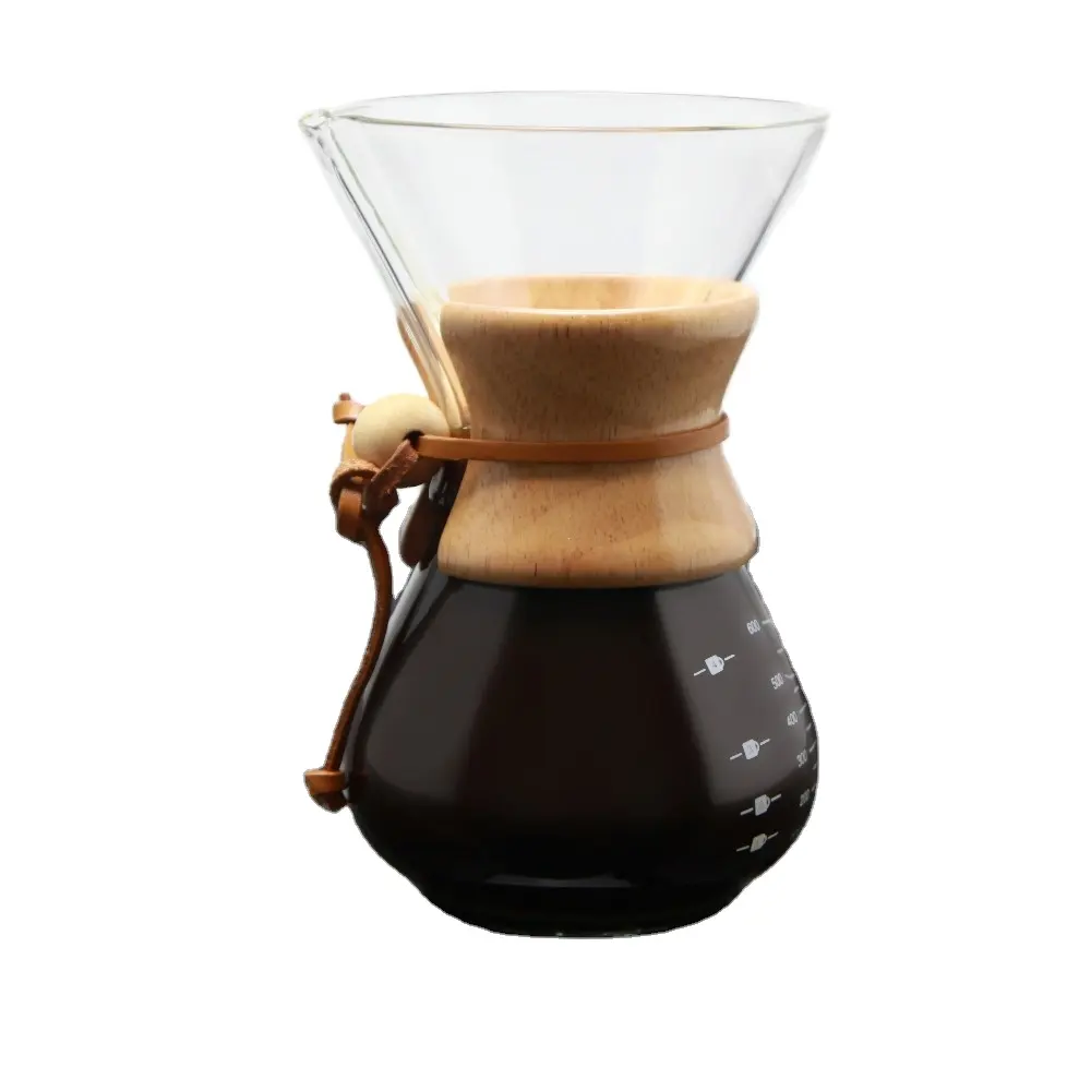コーヒーポットフィルターポット家庭用ガラス製品コーヒーポット8カップをコーヒー醸造所に注ぐ