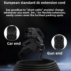 <span class=keywords><strong>Cable</strong></span> de Extensión de Carga Rápida CCS2 DC de 5m, Macho a Hembra, Compatible con Tesla Model Y y BMW IX 350kW - Product Image 1