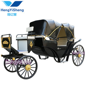 Carruaje económico práctico estilo inglés Victoria Carriage Canopy Fairytale Horse Carriage para transporte especial - Product Image 1