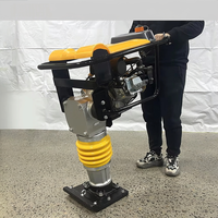 Nouvelle compactrice vibrante à moteur diesel/essence de 90 kg, haute efficacité pour le compactage du sol industriel
