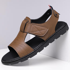 Sandalias de Plataforma para Hombre, para Uso Casual de Verano, Transpirables, con Suela Suave, Modernas, con Soporte de Arco, Hechas de Cuero - Product Image 2