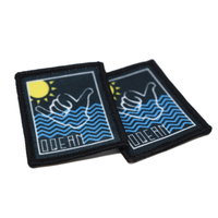 Patchs de sublimation personnalisés, étiquettes personnalisées avec logo, patchs de sublimation à presser à chaud pour chapeau, veste, sac
