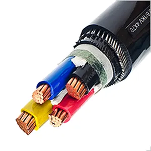 Cable de alimentación de núcleo de cobre de bajo voltaje Cu/XLPE/Swa/PVC 4X25mm