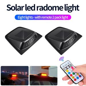 Lumière de toit de <span class=keywords><strong>voiture</strong></span> solaire à <span class=keywords><strong>LED</strong></span>, 8 <span class=keywords><strong>LED</strong></span> avec télécommande sans fil, lumière d'avertissement <span class=keywords><strong>pour</strong></span> toit de <span class=keywords><strong>voiture</strong></span>, étanche, lampe stroboscopique <span class=keywords><strong>LED</strong></span> automobile - Product Image 2