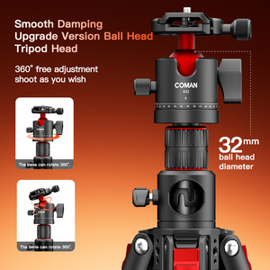COMAN KX3939MINI A32 <strong>Camera</strong> <strong>Tripod</strong> Aluminum <strong>Tripod</strong> Detachable Monopod Horizontal <strong>Tripod</strong> With Ball Head 1810mm - Product Image 4