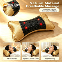 Coussin de massage chauffant en pierre de jade Jiwan Lejia Health Care, infrarouge lointain Germanite pour le cou et le corps, sommeil confortable