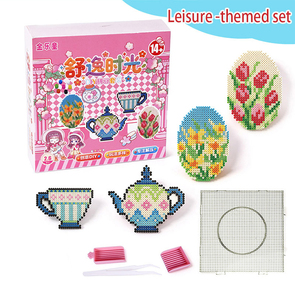 Kit de perles à fusionner sur le thème des festivals avec matériau EVA pour les enfants de 5 à 7 ans, créations artisanales et décorations faites à la main - Product Image 3