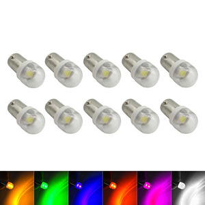 En stock, sans effet fantôme, Ba9s # 44 # 47 Bayonet AC DC 6.3V T10 194 # Lampes LED pour flipper 5050SMD à lentille ronde 555, sans effet fantôme - Product Image 3
