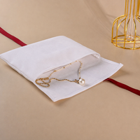 GLAMPKG Pochettes à rabat double face en velours, sacs d'emballage anti-poussière pour bijoux en velours, sacs de rangement enveloppe avec ruban