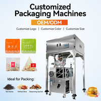 Máquina Envasadora y Pesadora de Bolsitas de Té en Pirámide Vertical, Totalmente Automática, con Múltiples Cabezales, Alta Productividad para Fábricas de Té