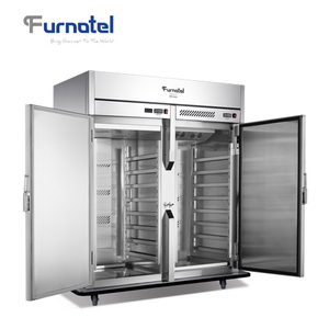 Chauffe-aliments Mobile à Double température chaud et <span class=keywords><strong>froid</strong></span>, armoire de maintien, chariot alimentaire pour l'école et l'hôpital - Product Image 2