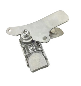 Serratura <span class=keywords><strong>per</strong></span> <span class=keywords><strong>Porta</strong></span> in Legno AB403/1/G in Acciaio Inox, Montaggio a Superficie, Design Moderno con Gancio, Controllo a Chiave, Serratura a Collegamento <span class=keywords><strong>per</strong></span> Armadietto - Product Image 3