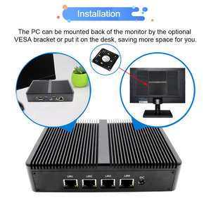 Top Dijual 4 * LAN Pfsense Firewall Aes-Ni Mini <span class=keywords><strong>PC</strong></span> Quad Core Architekt J1900 Router dengan 4G modul Wake-On LAN PXE, RTC - Product Image 5