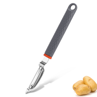 Pelador de Verduras de Acero Inoxidable, Pelador Giratorio para Patatas, Zanahorias, Manzanas y Peras