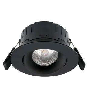 Producto caliente salón ronda ip44 negro Nuevo envío gratis led spot Luz de 220V