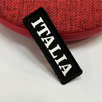 Logo personnalisé par transfert de chaleur impression 3D en nylon gaufré à repasser sur des étiquettes de taille lavables repliées sur l'extrémité