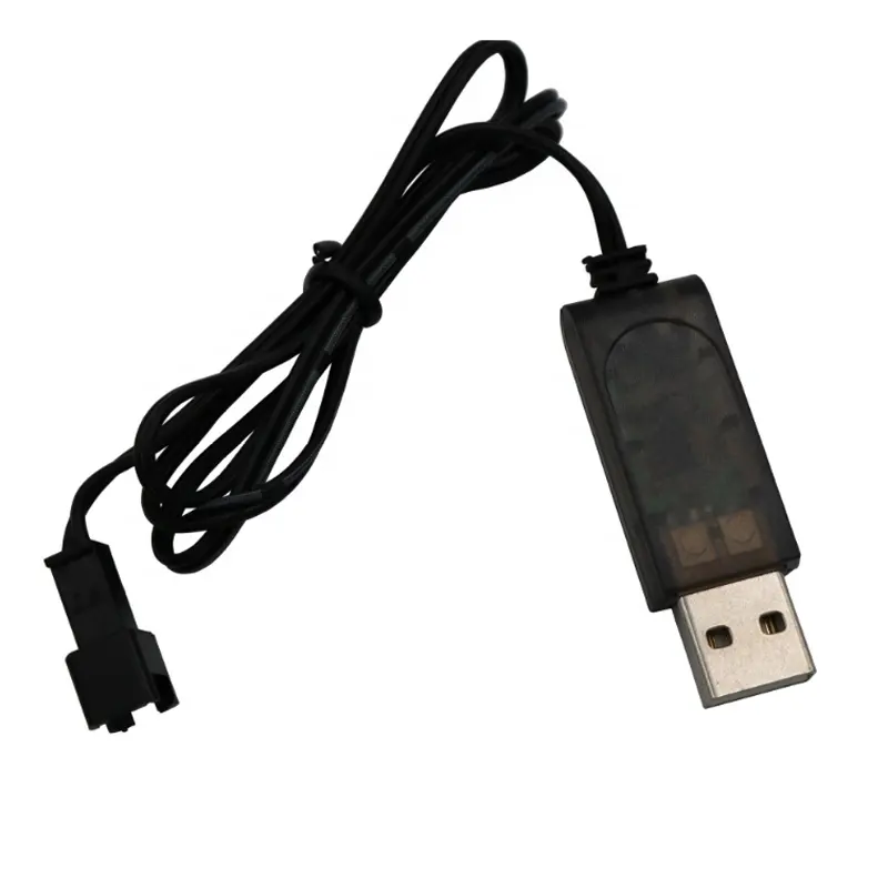 Caricabatterie USB per batteria ni-mh Ni-mh da 4.8V campione gratuito SM per auto telecomandate batteria ni-cd cavo per caricabatterie sfuso
