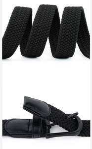 Prodotti di Tendenza: Cintura Intrecciata Unisex <span class=keywords><strong>Beige</strong></span> con Elettroplaccatura, Regalo per Camicie Formali da Uomo, <span class=keywords><strong>Cinture</strong></span> Blu Navy in Lega per Uomo, Elastiche e Estensibili - Product Image 5