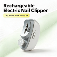 Coupe-ongles électrique multifonction pour manucure DIY à domicile, corps en ABS, polisseur à ongles en verre nano pour salon de beauté, kit de manucure
