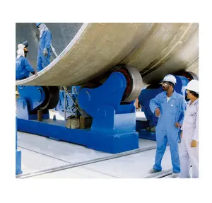 80吨多功能长管焊接旋转器中国液压容器车削辊