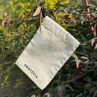 Sac à cordon en toile de mousseline de coton biologique personnalisé, imprimé, petit format, pour cadeaux promotionnels en gros