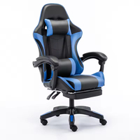 Taille personnalisée économie d'espace bureau ménage ordinateur chaise de jeu haut-parleurs Bluetooth et lumières RVB
