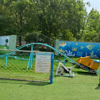 Nouvelles attractions de parc d'attractions en bois, rentables et populaires, pour l'intérieur et l'extérieur, mini-montagnes russes non motorisées pour centres commerciaux