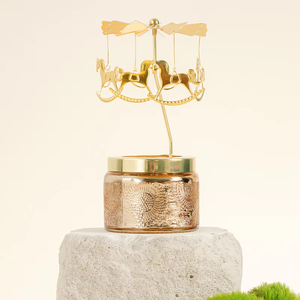 Juego de Regalo Romántico para Cumpleaños, Navidad y Acción de Gracias, Velas Aromáticas Giratorias de Lujo con Cera de Soya Hechas a Mano y Ecológicas, LANJO - Product Image 2