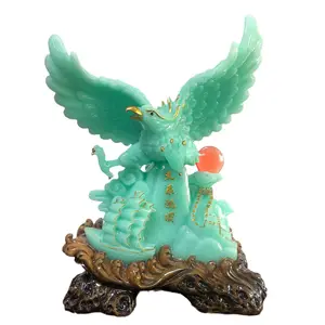 Chinese Factory Wholesale Custom Decoration Golden Eagle Statues For Sale Resin Crafts Plate Eagle Sculpture