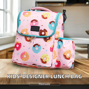 Waterproof Cute Cooler <b>Bags</b> Insulated Thermal Cooler <b>Lunch</b> & Bottle <b>Bag</b> with Printed Design for School Students & Adults Picnics - Product Image 6