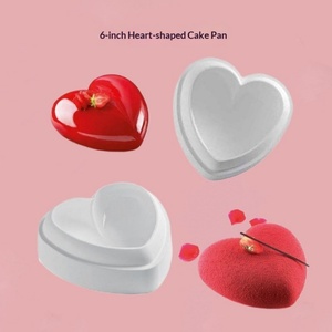 Molde de Silicona en Forma de Corazón Tangchu para el Día de San Valentín, para Repostería Francesa, Mousse y Herramientas para Hornear Pasteles Franceses - Product Image 2