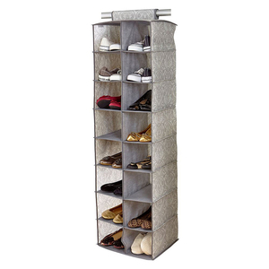 <span class=keywords><strong>2</strong></span> filas tela colgante suéter closet organizador - Product Image 1
